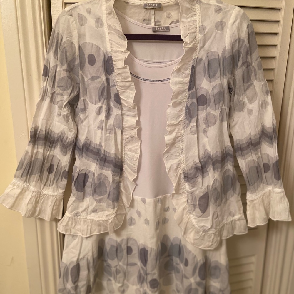 Bosca Sleeveless Dress and Blouse size 42